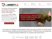 Tablet Screenshot of anxietylie.com